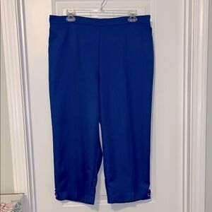 ⚡️ 3 for $30 ⚡️ Alfred Dunner Royal Blue High Rise Crop Pants